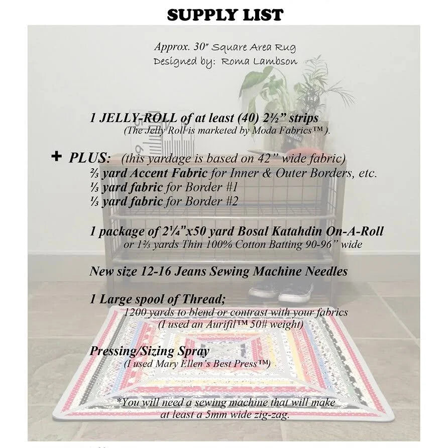 Jelly-Roll Rug + (plus) From RJ Designs by Roma Lambson - PAPER/PRINTED
