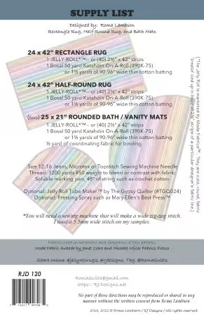 Jelly Roll Rug 2 From RJ Designs by Roma Lambson - PAPER/PRINTED