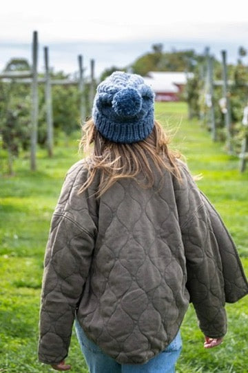 Cabled Hat (Knit) From Lion Brand Yarn - FREE DIGITAL