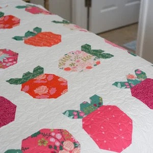 Strawberry Fields Modern Quilt Pattern by Citrus and Mint Designs - PAPER/PRINTED