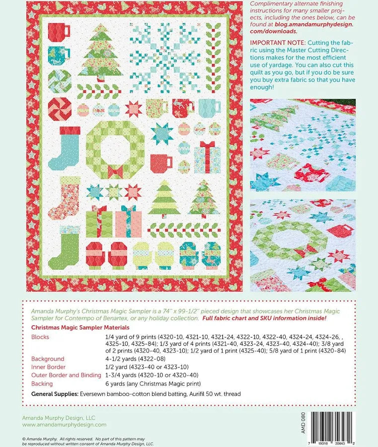 Christmas Magic Sampler From Amanda Murphy Design By Amanda Murphy - PAPER/PRINTED
