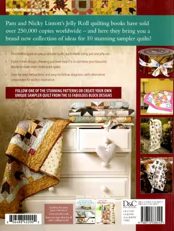 Jelly Roll Sampler Quilts From David & Charles By Pam & Nicky Lintott - BOOK - PAPER/PRINTED