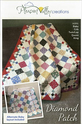 #415 Diamond Patch Pattern From Pleasant Valley Creations By Diana Beaubien - PAPER/PRINTED