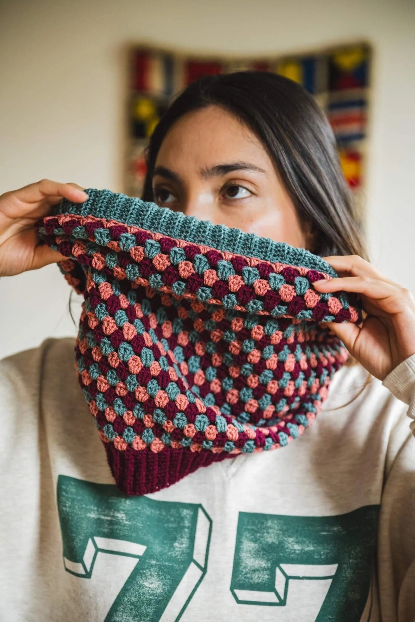 Sydney Granny Cowl (Crochet) From Lion Brand Yarn - FREE DIGITAL