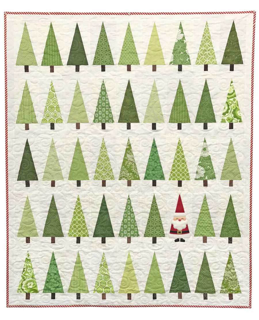 Santa in the Trees Quilt Pattern From Ahhh...Quilting by Cynthia Muir - PAPER/PRINTED