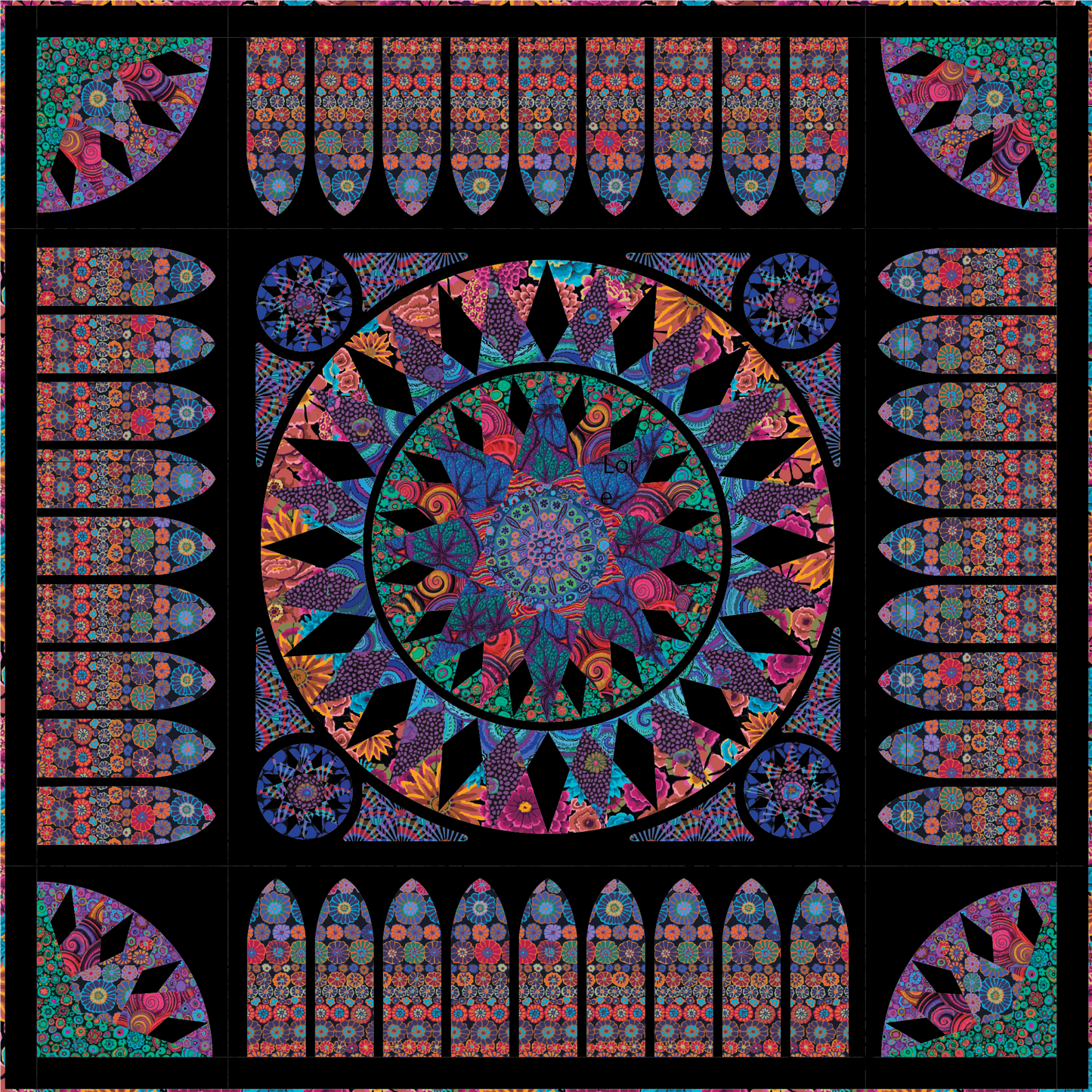 Rose Window From Mariner's Compass By Robin Ruth Design - PAPER/PRINTED