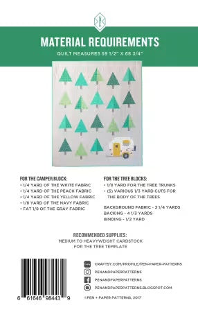 Up North Quilt Pattern From Pen and Paper Patterns by Lindsey Neill - PAPER/PRINTED