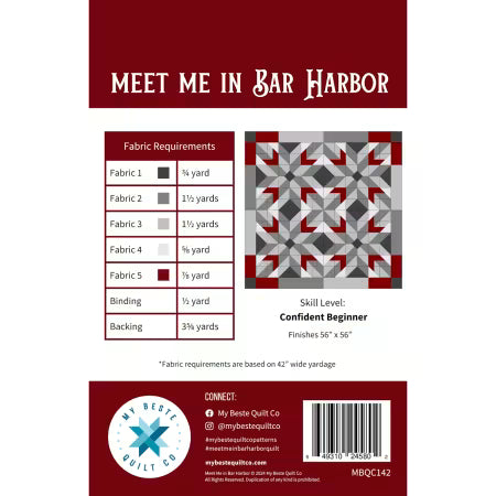 Meet Me In Bar Harbor From My Beste Quilt Co By Renee Den Beste - PAPER/PRINTED