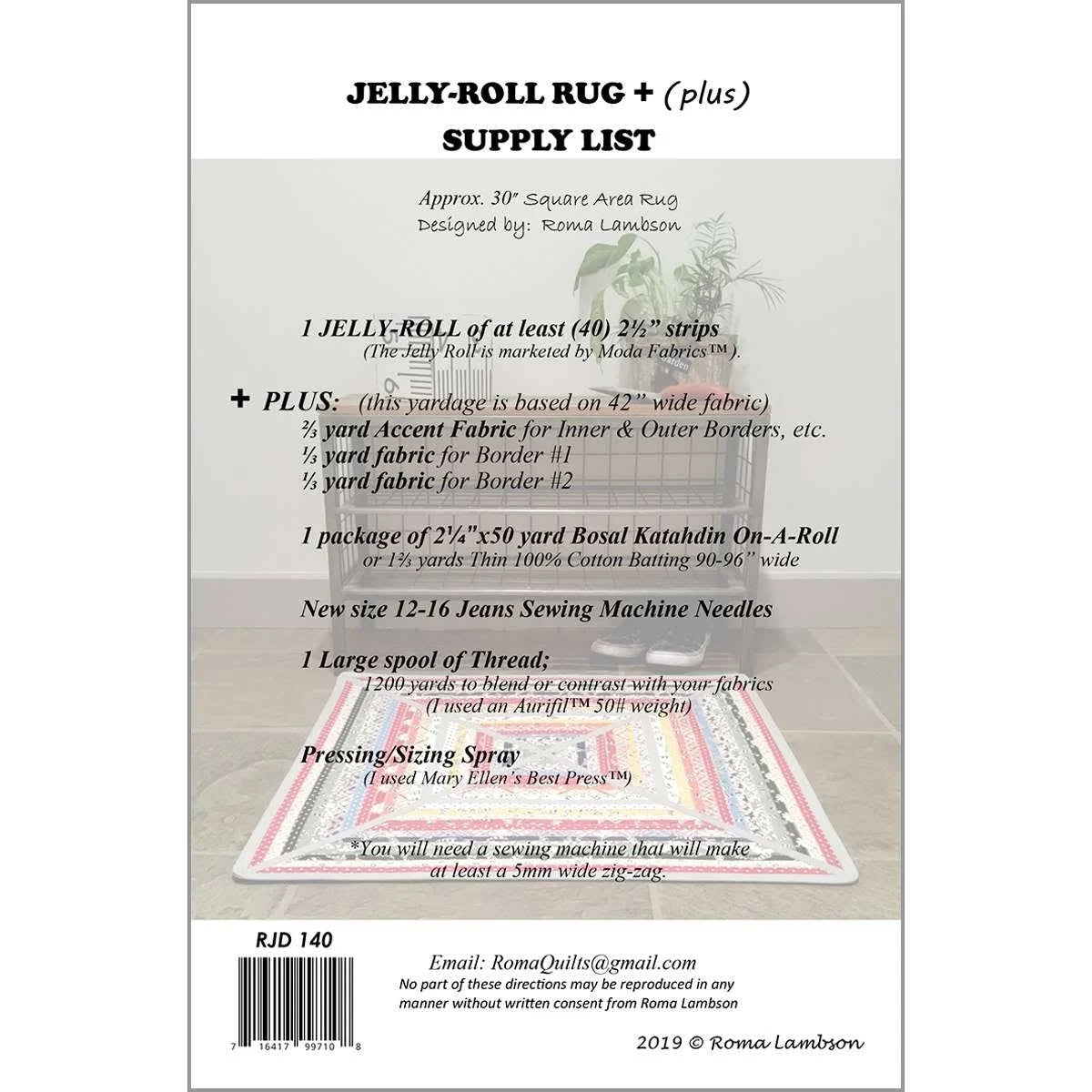 Jelly-Roll Rug + (plus) From RJ Designs by Roma Lambson - PAPER/PRINTED