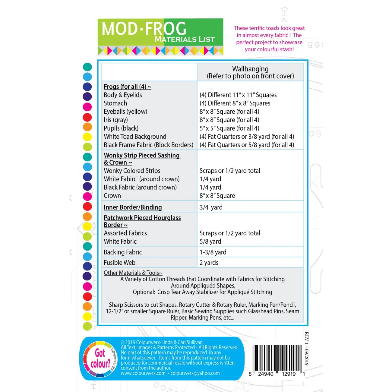 ModFrog From Colourwerx by Linda & Carl Sullivan - PAPER/PRINTED