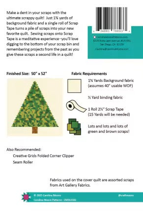 Scrappy Christmas Tree From Art Gallery Fabrics By Carolina Moore - PAPER/PRINTED