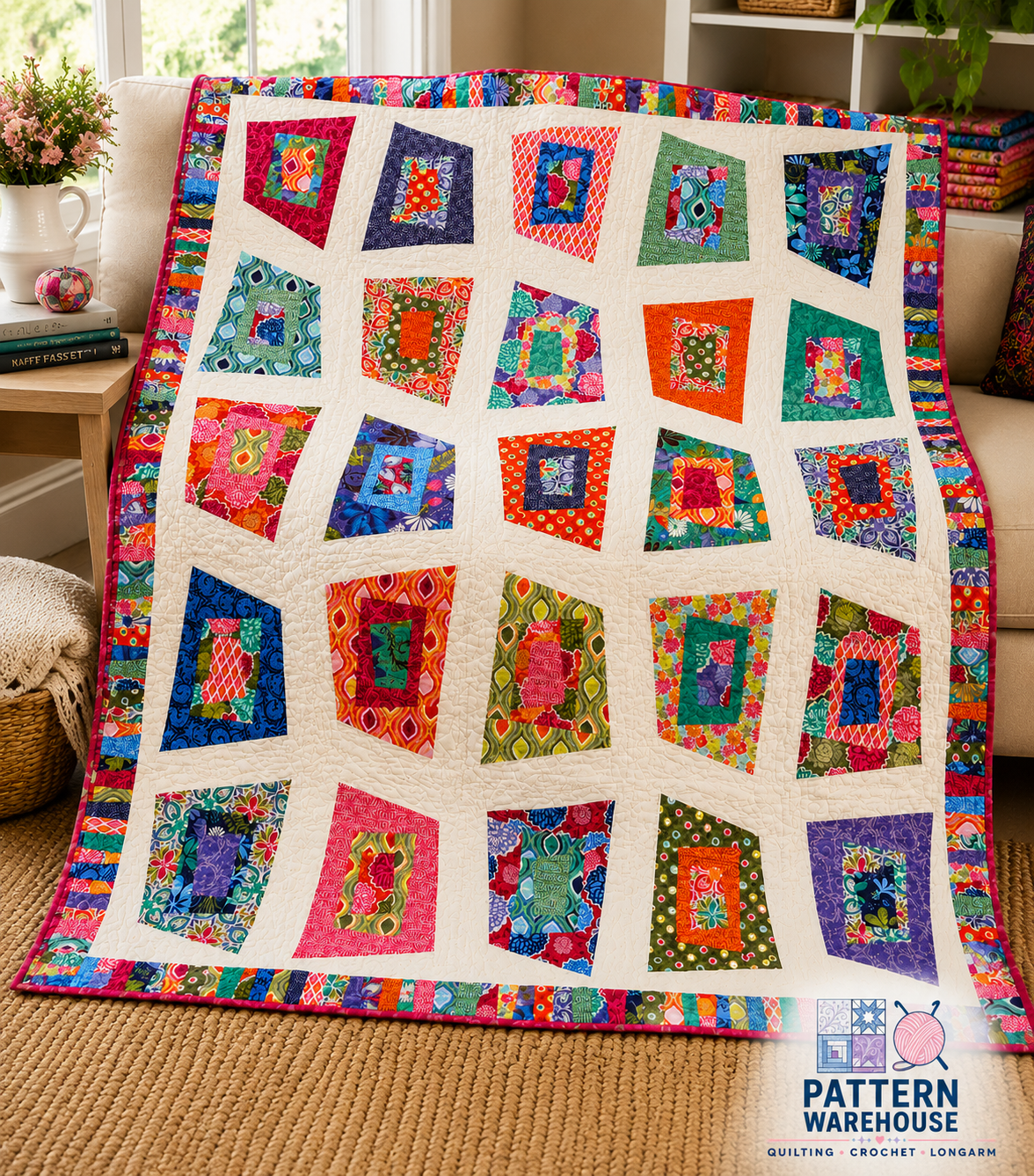 #153 Helter Skelter From Abbey Lane Quilts Quilt Pattern By Janice Liljenquist and Marcea Owen - PAPER/PRINTED