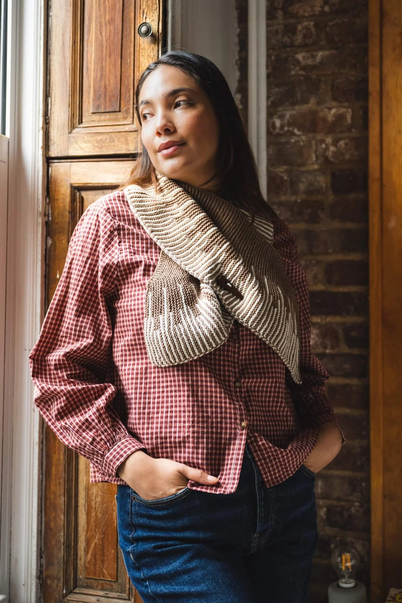 Short Row Scarf (Knit) From Lion Brand Yarn. - FREE DIGITAL