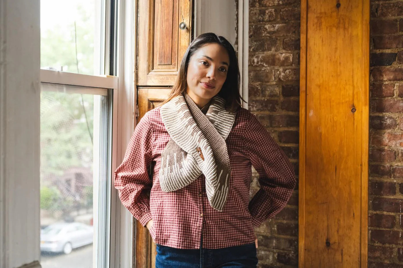 Short Row Scarf (Knit) From Lion Brand Yarn. - FREE DIGITAL