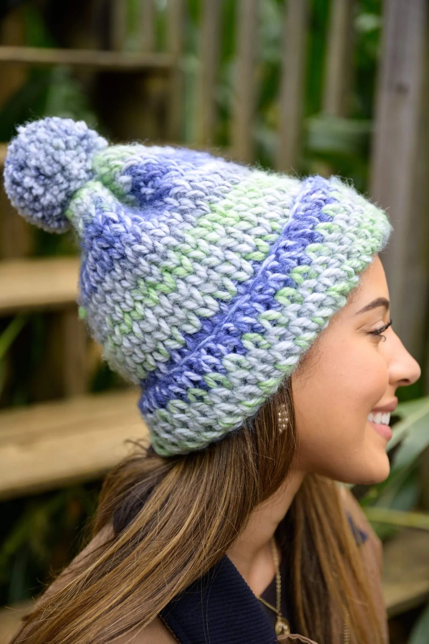Waistcoat Stitch Hat (Crochet) From Lion Brand Yarn - FREE DIGITAL