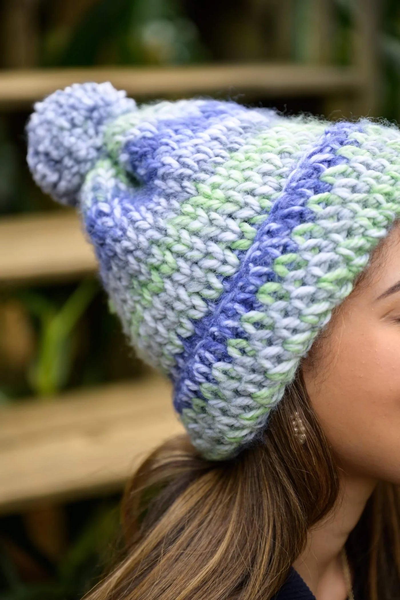Waistcoat Stitch Hat (Crochet) From Lion Brand Yarn - FREE DIGITAL