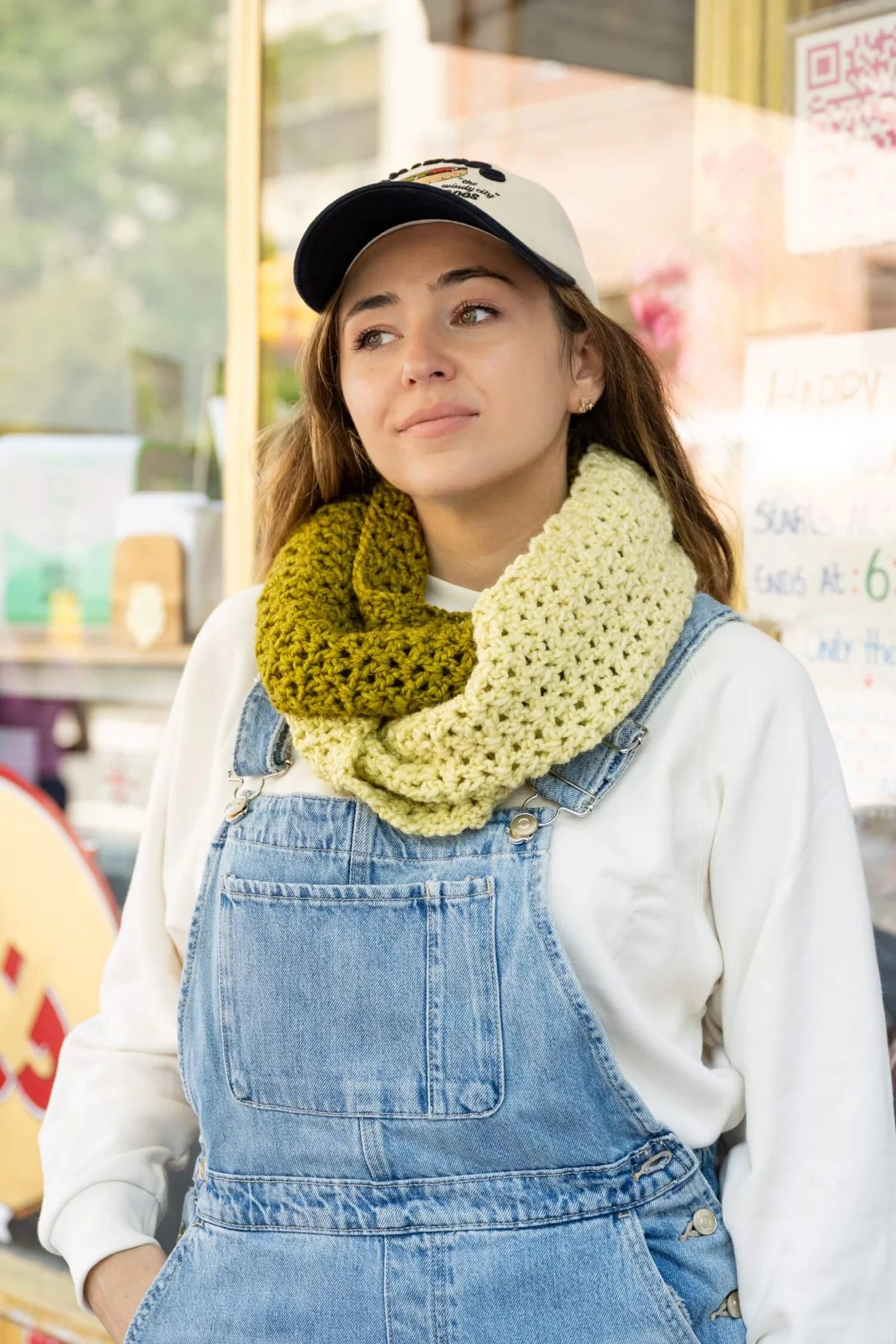 Openwork Scarf (Crochet) From Lion Brand Yarn - FREE DIGITAL