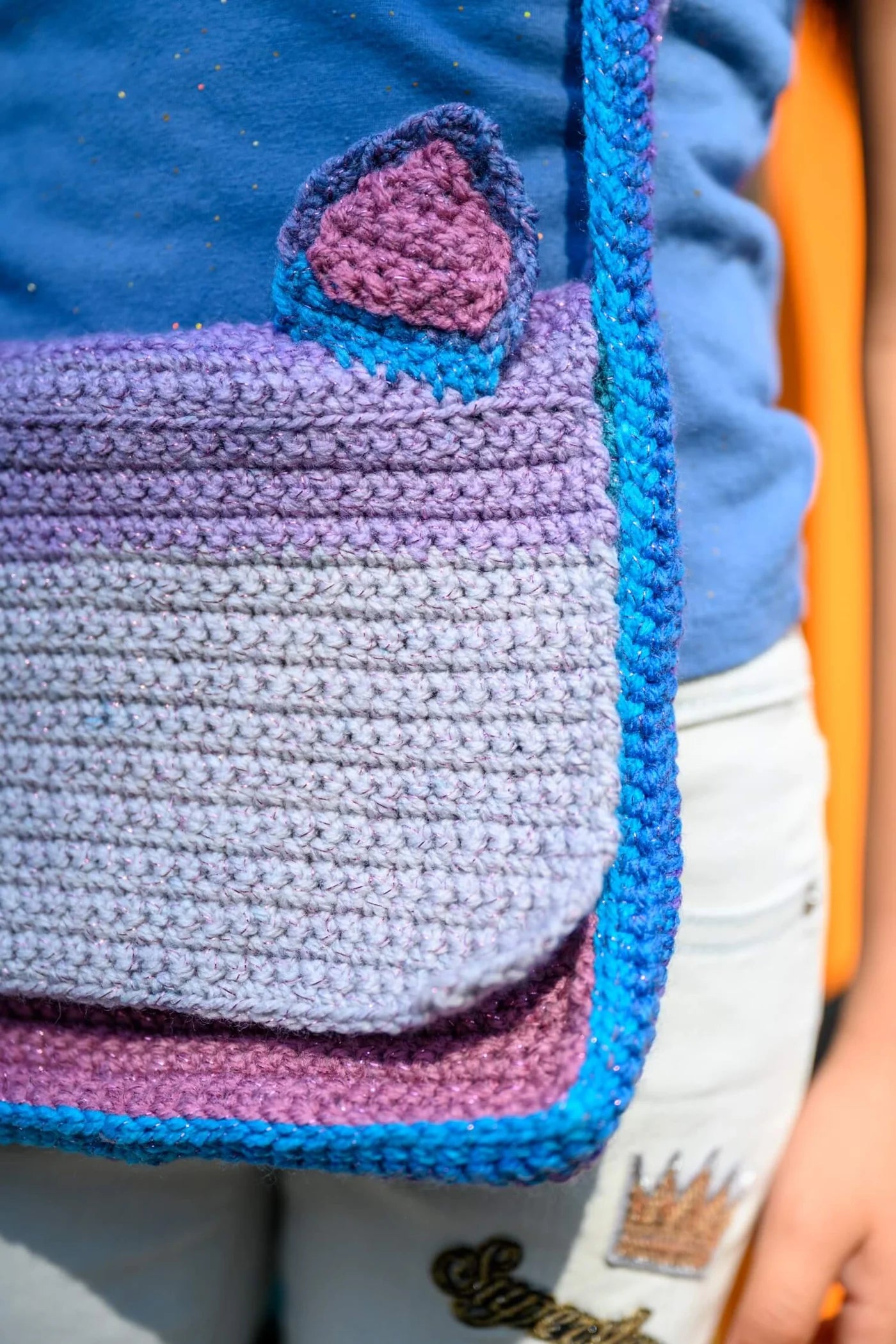 Cat Ear Messenger Bag (Crochet) From Lion Brand Yarn - FREE DIGITAL