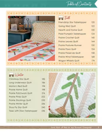 Prairie Home Quilt Book From It's Sew Emma by Lori Holt of Bee in my Bonnet - BOOK - PAPER/PRINTED