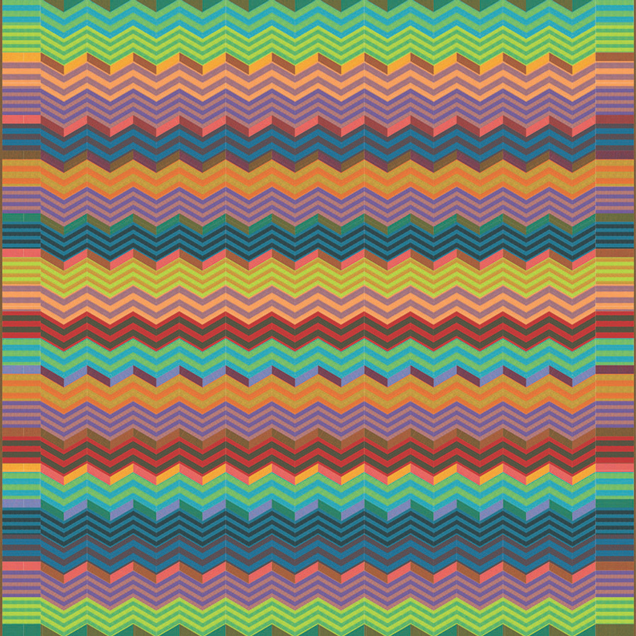 Rosita Zigzag Bright Quilt From Free Spirit By Kaffe Fassett - FREE DIGITAL