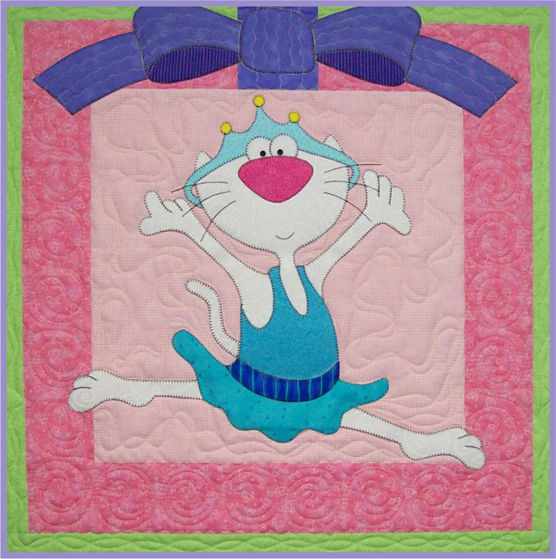 Leaping Kitty (Block Two of Ballerina Kitties) From Amy Bradley Designs - PAPER/PRINTED