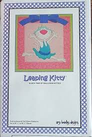 Leaping Kitty (Block Two of Ballerina Kitties) From Amy Bradley Designs - PAPER/PRINTED