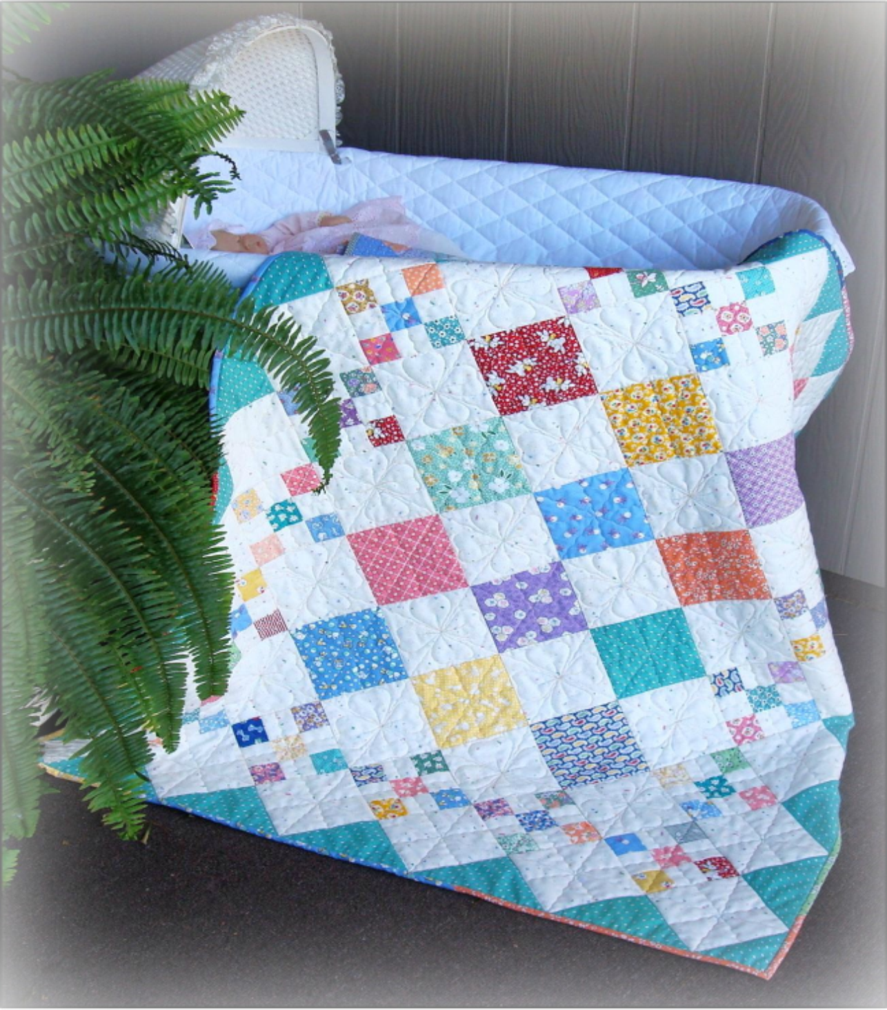 #415 Diamond Patch Pattern From Pleasant Valley Creations By Diana Beaubien - PAPER/PRINTED