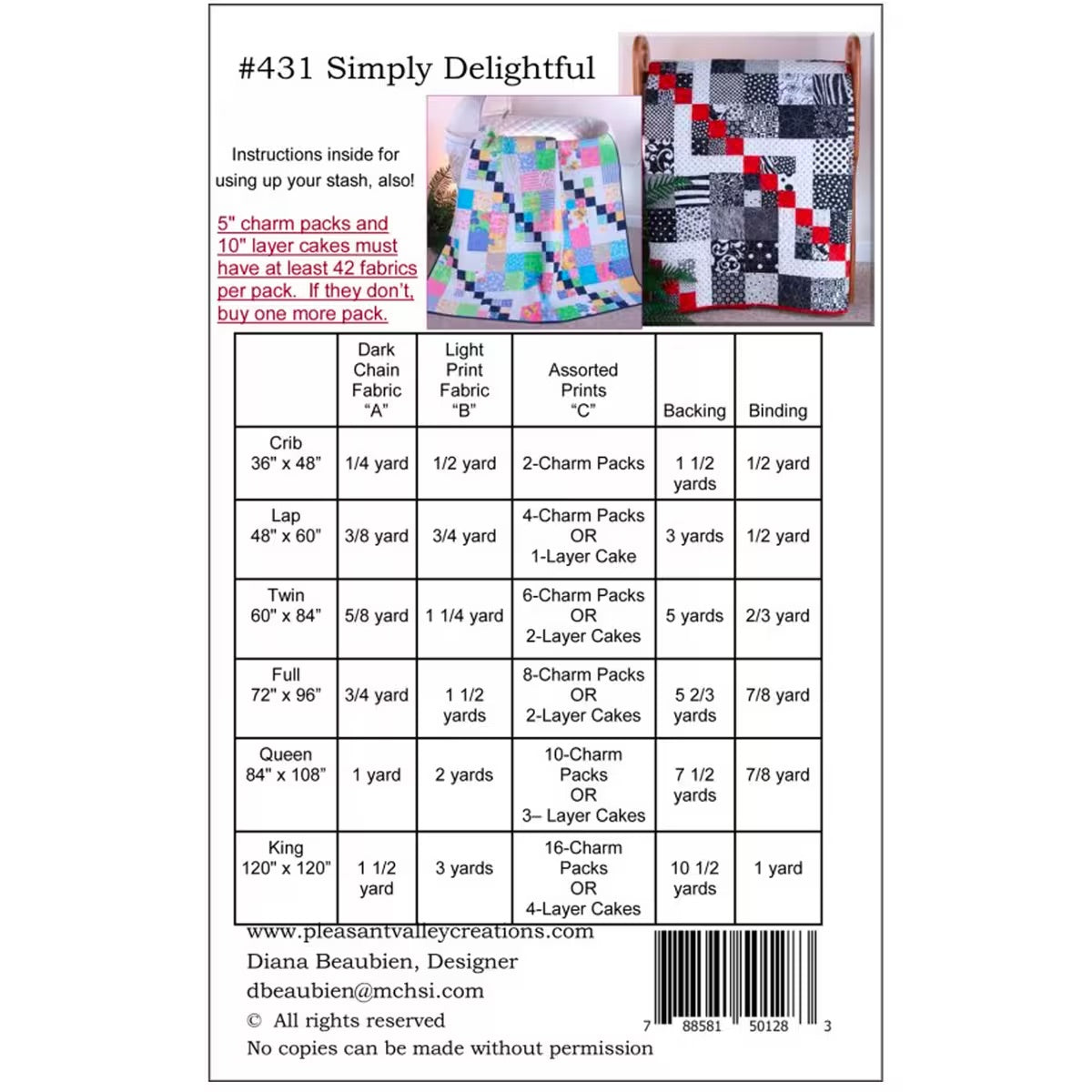 #431 Simply Delightful Pattern From Pleasant Valley Creations By Diana Beaubien - DIGITAL