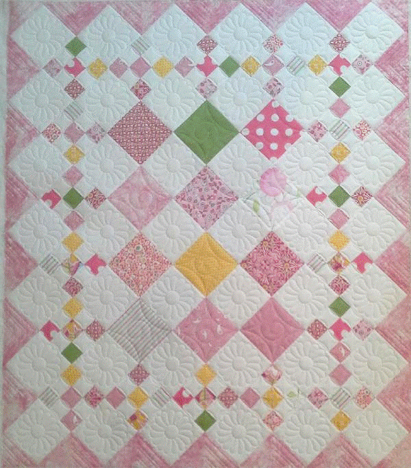 #415 Diamond Patch Pattern From Pleasant Valley Creations By Diana Beaubien - PAPER/PRINTED