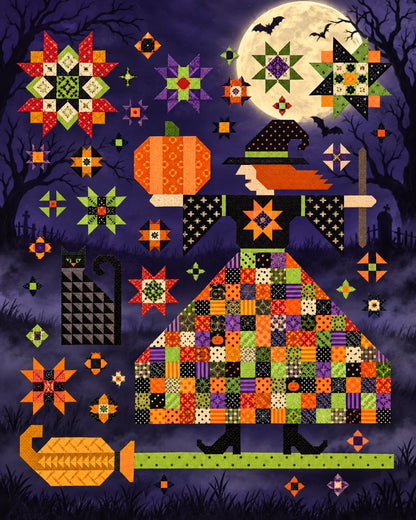 The Quilted Witch Quilt Pattern From It's Sew Emma - PAPER/PRINTED
