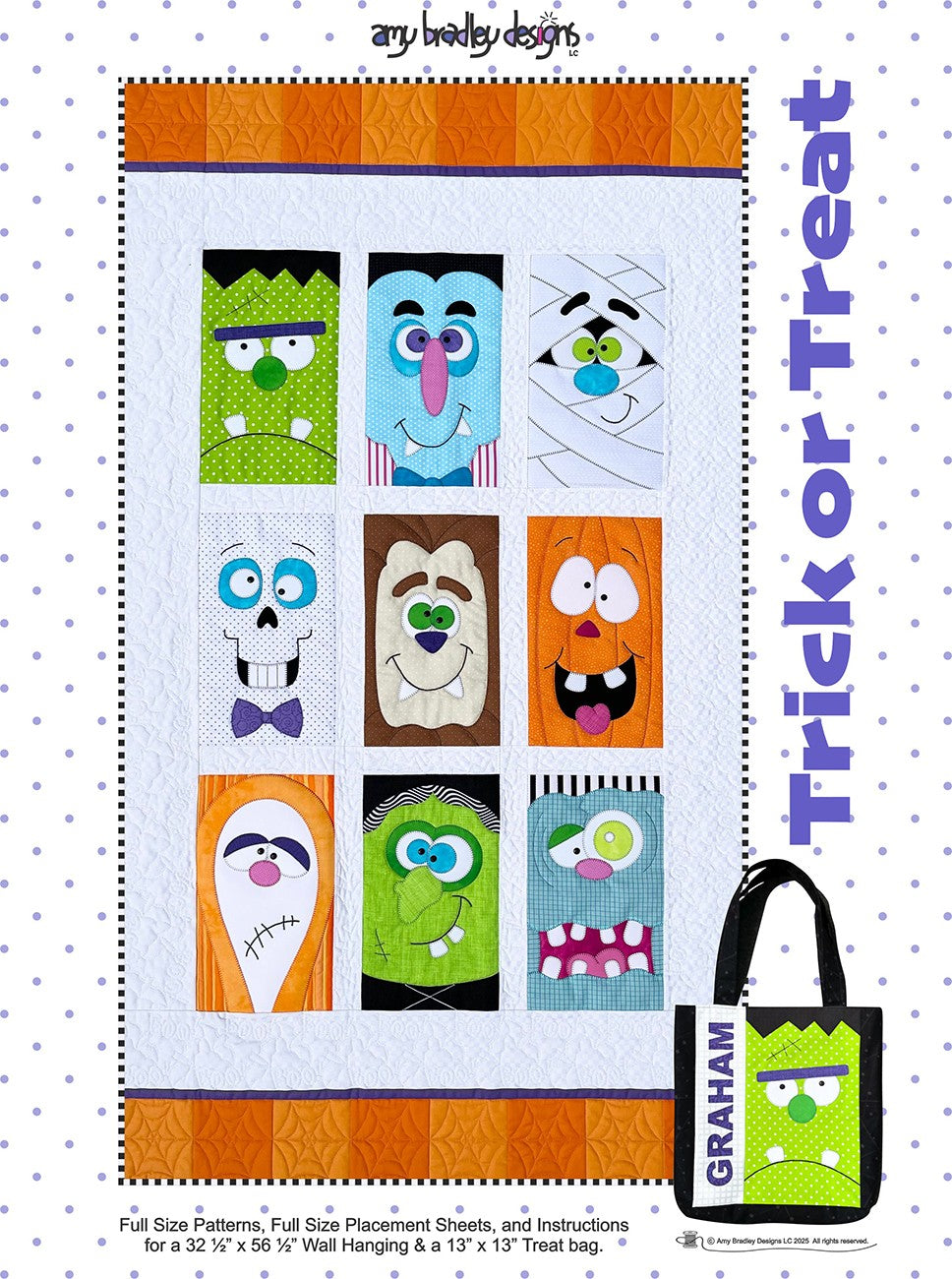 Trick or Treat Quilt Pattern By Amy Bradley From Amy Bradley Designs - PAPER/PRINTED