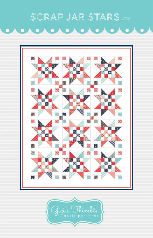 Scrap Jar Stars Quilt Pattern By Amber Johnson From Gigi's Thimble - PAPER/PRINTED