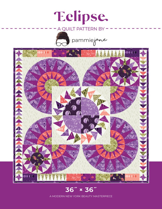 Eclipse Quilt Pattern By Pamela Jane Morgan From Pammie Jane - PAPER/PRINTED