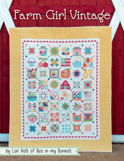 Farm Girl Vintage Quilt Book By Lori Holt From It's Sew Emma Bee in my Bonnet Co. - PAPER/PRINTED