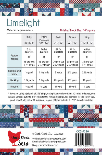 Limelight Quilt Pattern By Allison Harris From Cluck Cluck Sew - PAPER/PRINTED