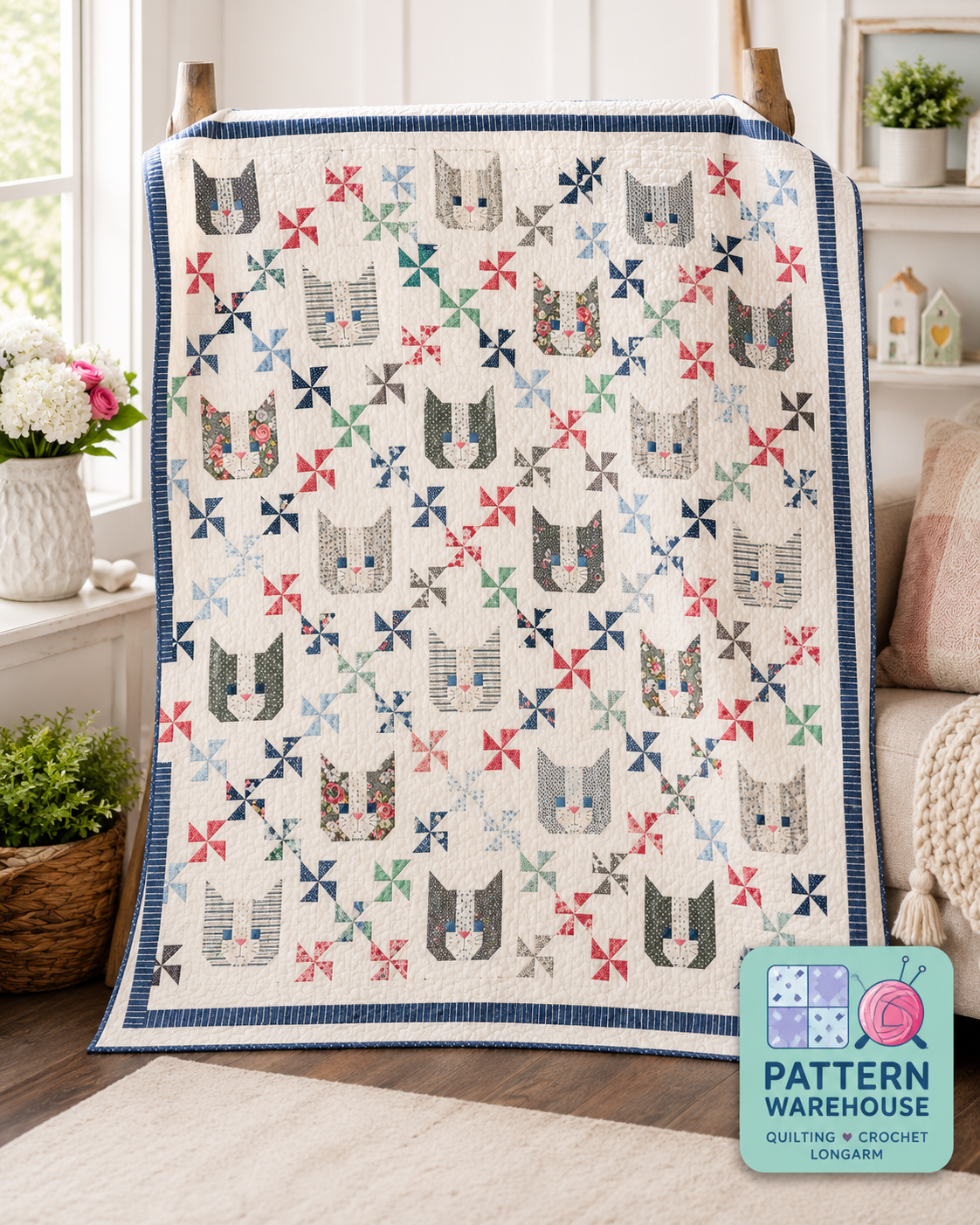 #298 Kittens Quilt Pattern By Camille Roskelley From Thimble Blossoms - PAPER/PRINTED