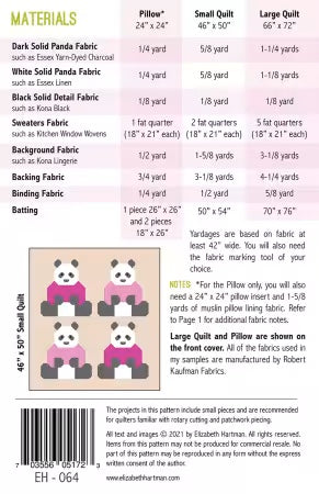 Pandas in Sweaters By Elizabeth Hartman - PAPER/PRINTED