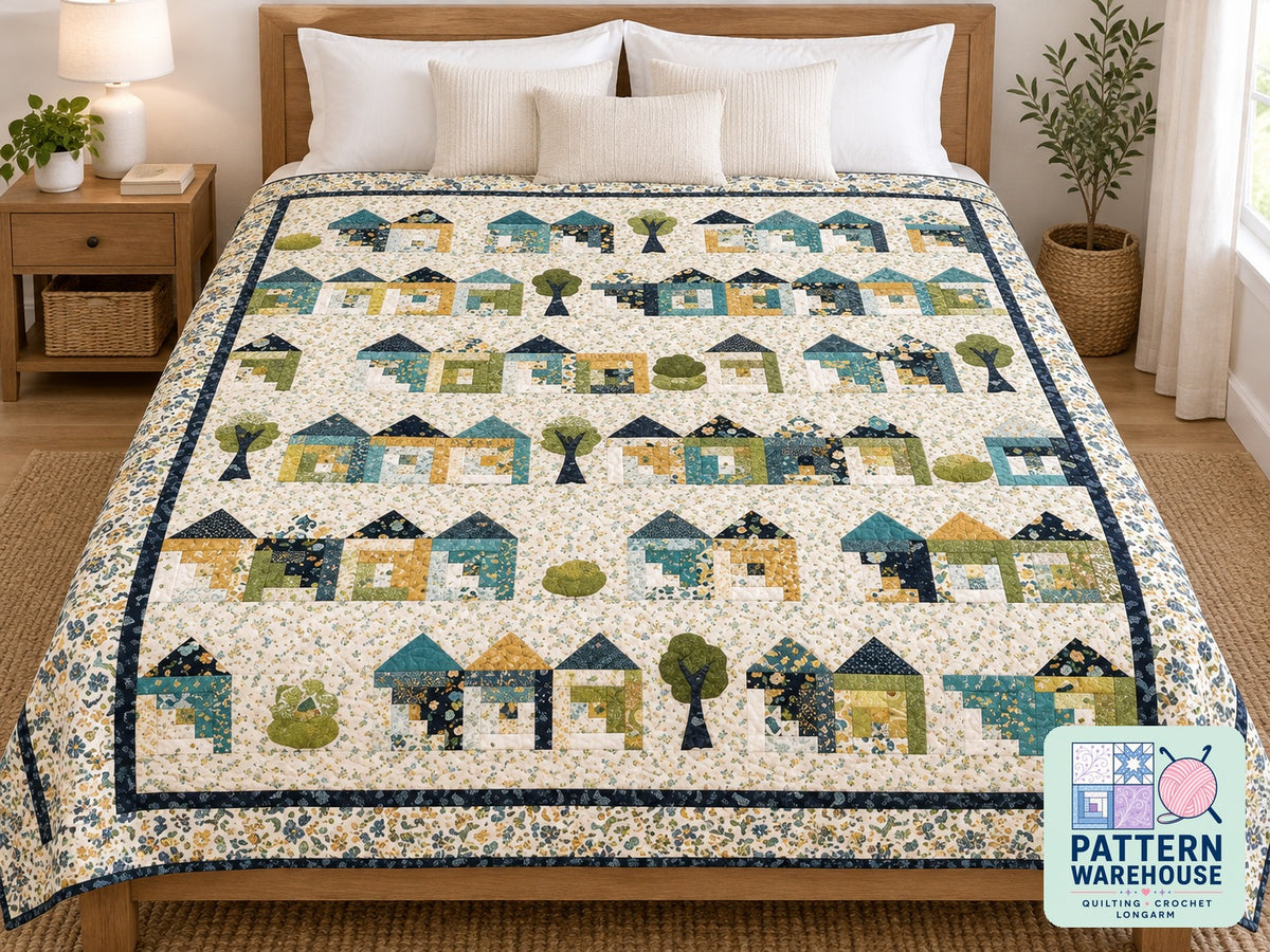 Tiny House Craze Quilt Pattern By Jill Finley From Jillily Studio - PAPER/PRINTED