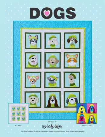 Dogs Quilt Pattern From Amy Bradley Designs By Amy Bradley - PAPER/PRINTED