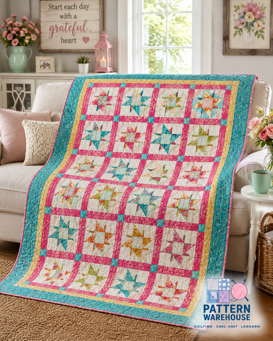 #443 Cuddle with Me Quilt Pattern By Diana Beaubien From Pleasant Valley Creations - DIGITAL