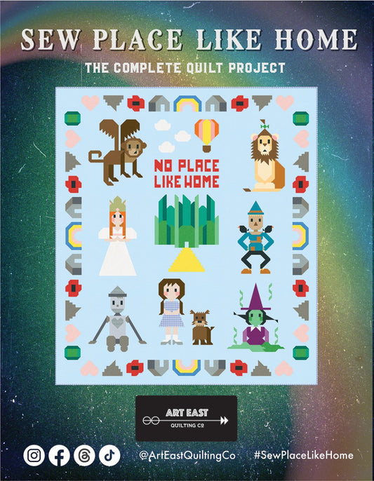 Sew Place Like Home The Complete Quilt Project Quilt Pattern From Art East Quilting Co. - PAPER/PRINTED