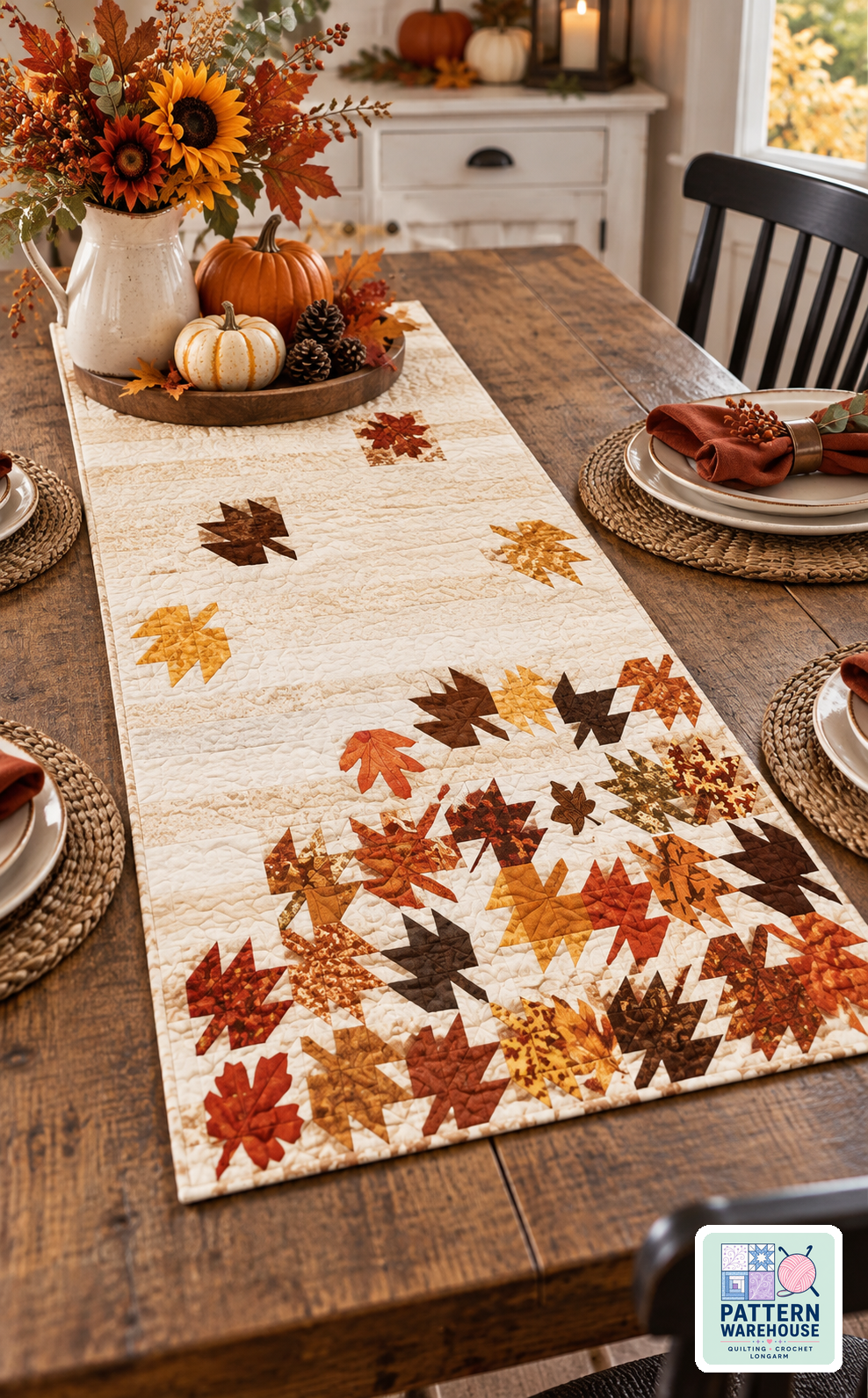 Falling Leaves Quilt Pattern By Cut Loose Press