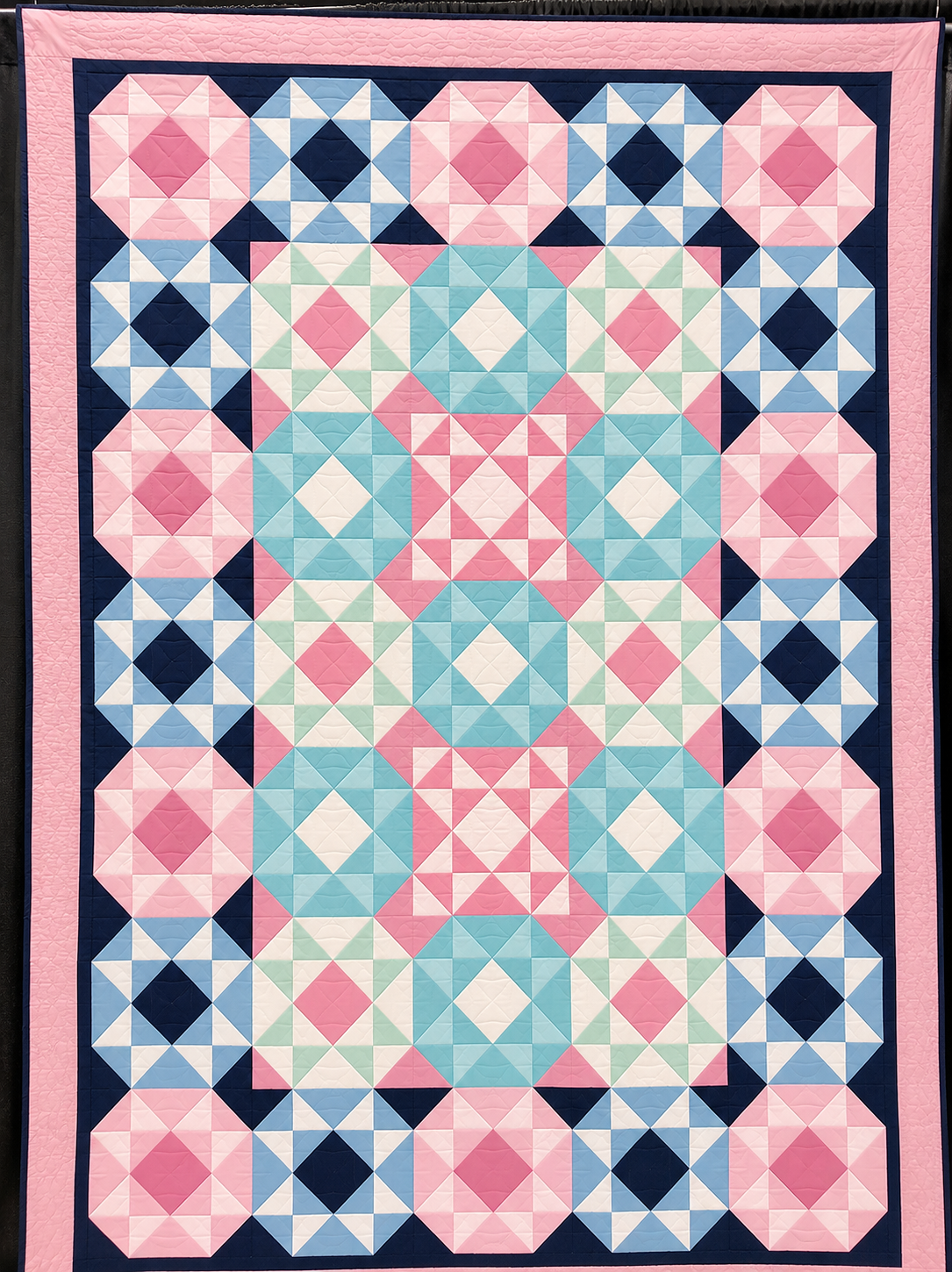 Galaxies Beyond Quilt Quilt Pattern By Jamie Kalvestran From jamie Kalvestran Design LLC - PAPER PRINTED