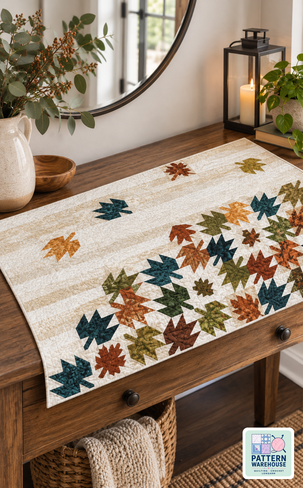 Falling Leaves Quilt Pattern By Cut Loose Press