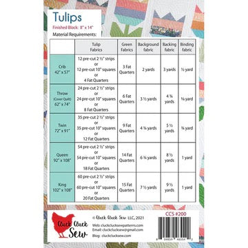 Tulips From Cluck Cluck Sew - PAPER/PRINTED