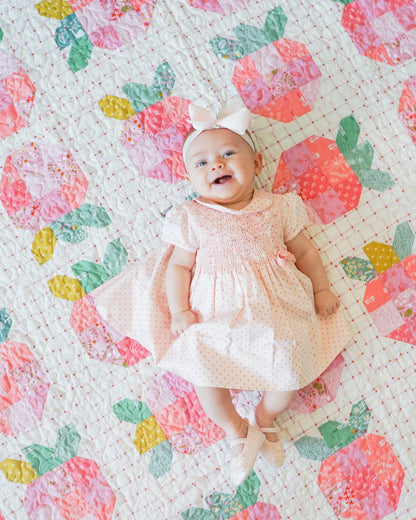 Strawberry Fields Modern Quilt Pattern by Citrus and Mint Designs - PAPER/PRINTED
