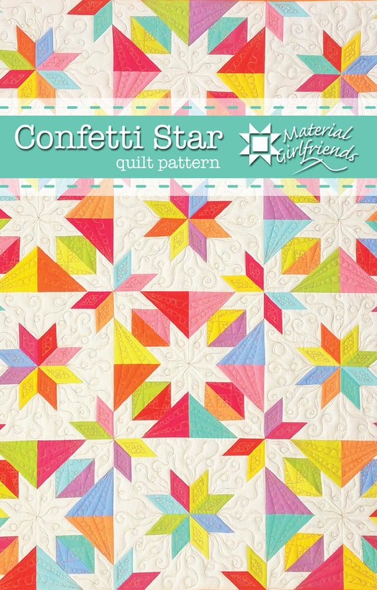 Confetti Star Quilt Pattern From Material Girlfriends - PAPER/PRINTED