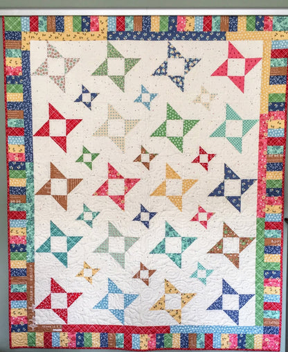 #454 Demi's Star Quilt Pattern by Diana Beaubien From Pleasant Valley Creations - DIGITAL