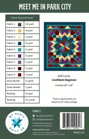 Meet Me In Park City From My Beste Quilt Co By Renee Den Beste - PAPER/PRINTED