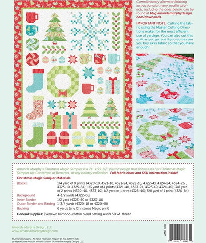 Christmas Magic Sampler From Amanda Murphy Design By Amanda Murphy - PAPER/PRINTED